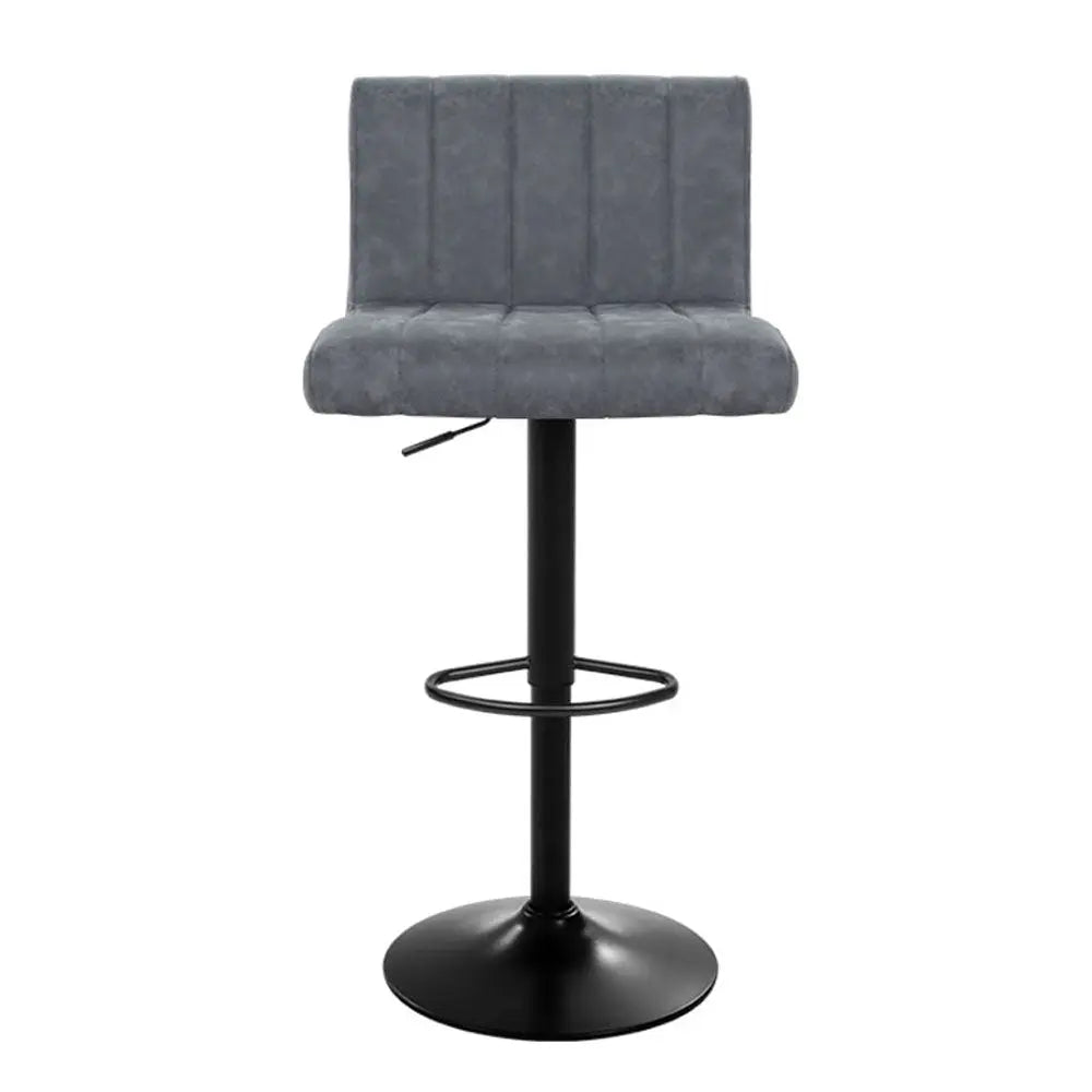 Artiss Set of 2 Bar Stools PU Leather Line Style - Grey Deals499