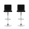 Artiss Set of 2 PU Leather Bar Stools Padded Line Style - Black Deals499