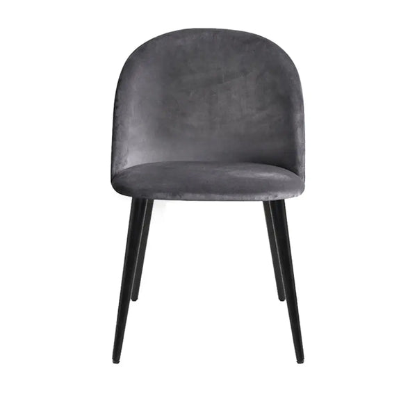 Artiss Set of 2 Velvet Modern Dining Chair - Dark Grey Deals499