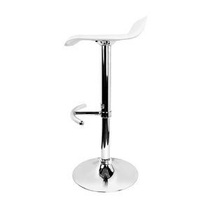 Artiss Set of 4 PU Leather Wave Style Bar Stools - White Deals499