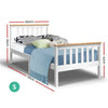 Artiss Single Wooden Bed Frame Bedroom Furniture Kids Deals499