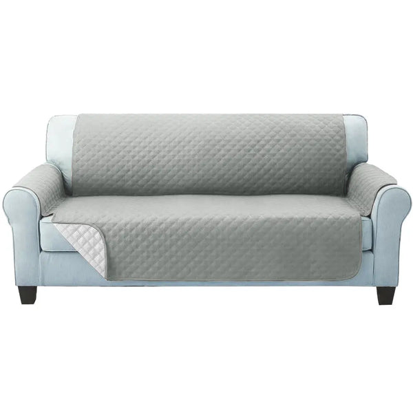 Artiss Sofa Cover Quilted Couch Covers Lounge Protector Slipcovers 3 Seater Grey Deals499