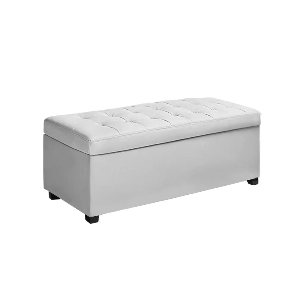 Artiss Storage Ottoman Blanket Box Footstool Leather Foot Stool Chest Toy Large Deals499