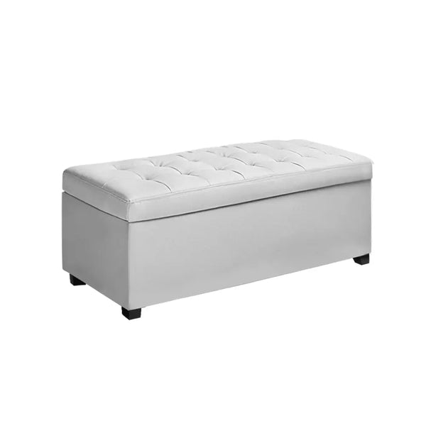 Artiss Storage Ottoman Blanket Box Footstool Leather Foot Stool Chest Toy Large Deals499