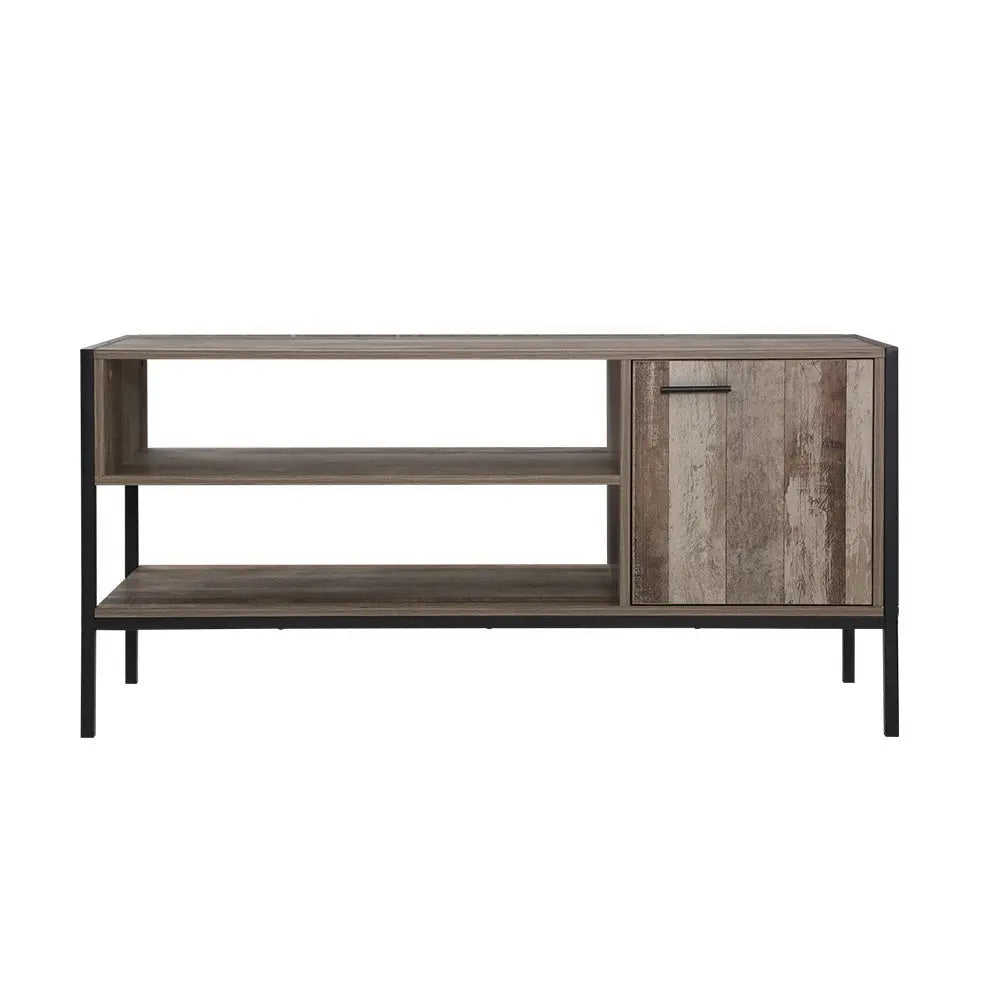 Artiss TV Cabinet Entertainment Unit Stand Storage Wood Industrial Rustic 124cm Deals499