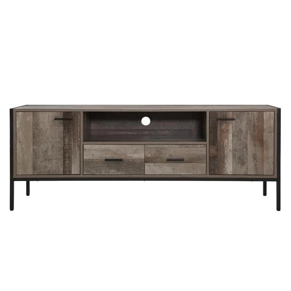 Artiss TV Cabinet Entertainment Unit Stand Storage Wood Industrial Rustic 160cm Deals499