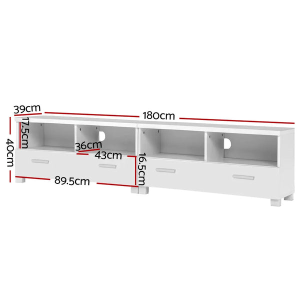 Artiss TV Stand Entertainment Unit with Drawers - White Deals499