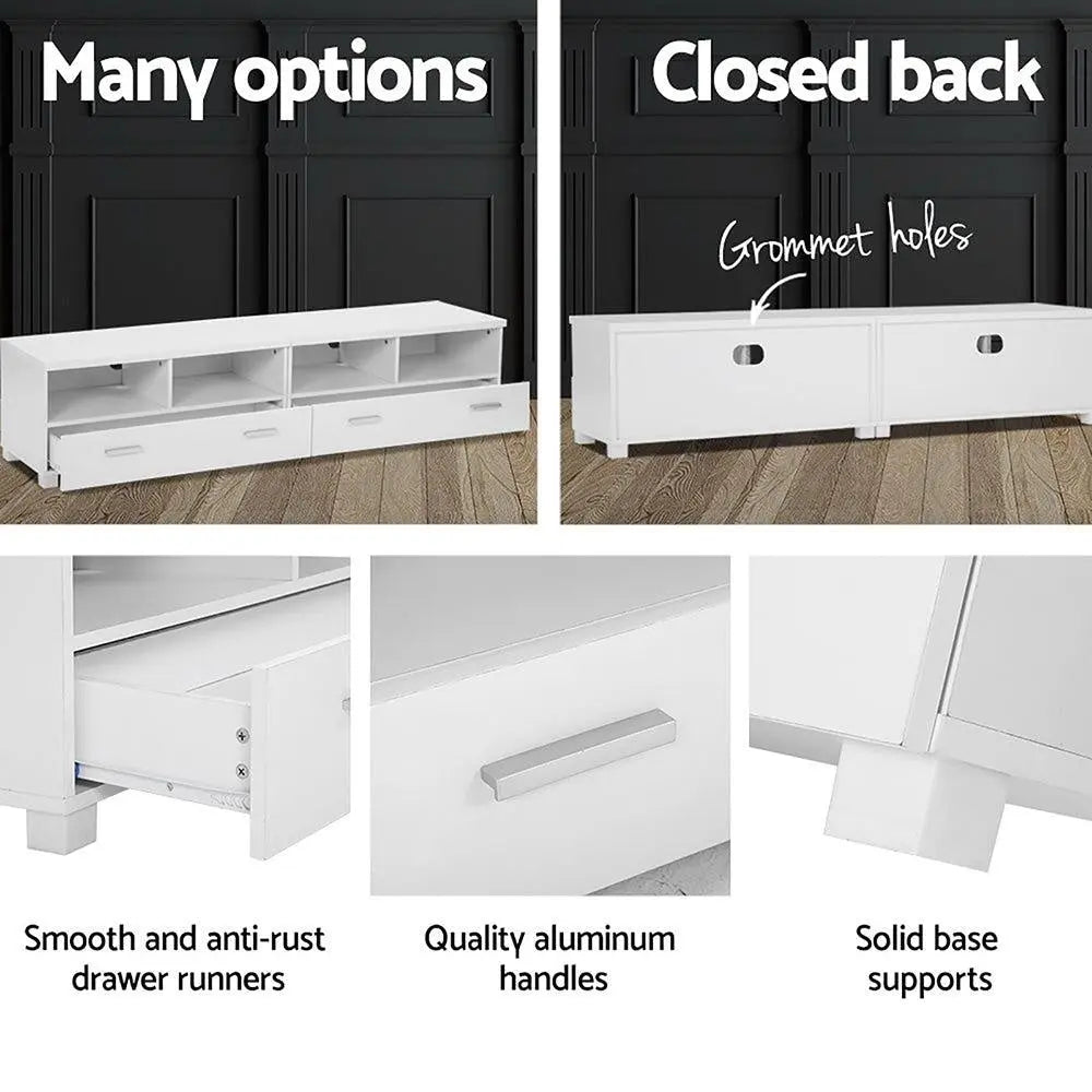 Artiss TV Stand Entertainment Unit with Drawers - White Deals499