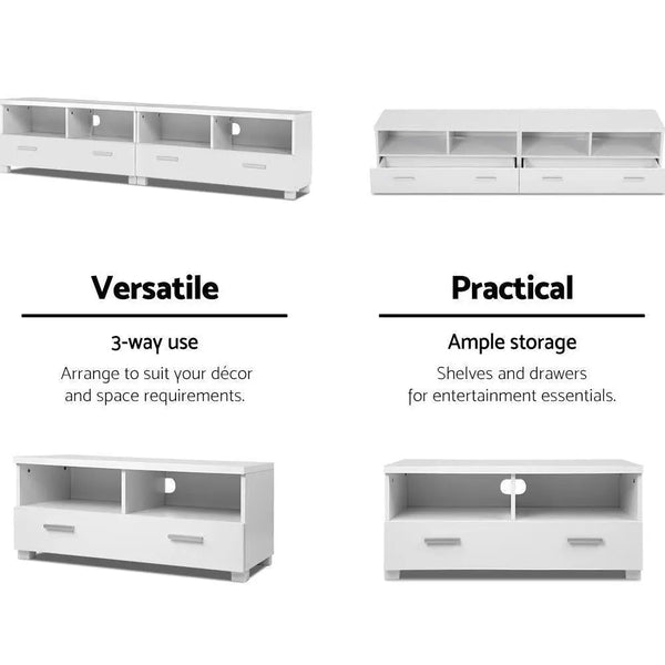 Artiss TV Stand Entertainment Unit with Drawers - White Deals499