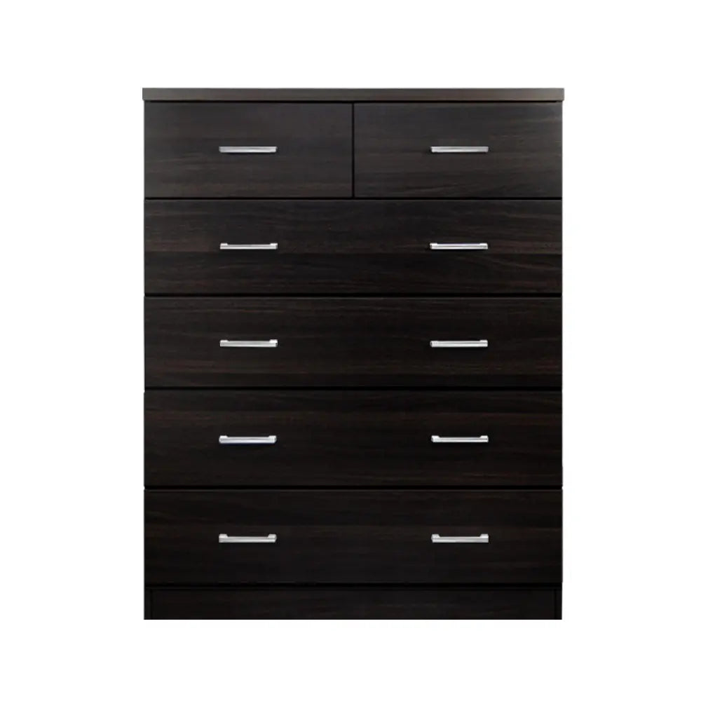 Artiss Tallboy 6 Drawers Storage Cabinet - Walnut Deals499