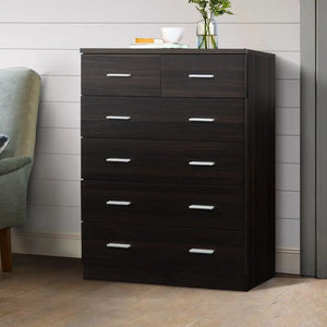 Artiss Tallboy 6 Drawers Storage Cabinet - Walnut Deals499
