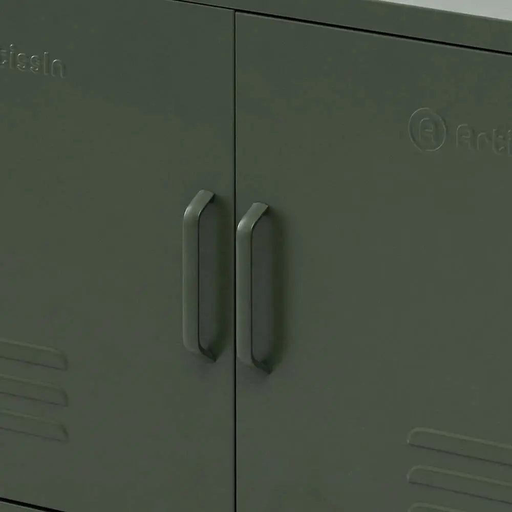 ArtissIn Base Metal Locker Storage Shelf Organizer Cabinet Buffet Sideboard Green Deals499