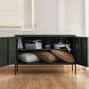 ArtissIn Base Metal Locker Storage Shelf Organizer Cabinet Buffet Sideboard Green Deals499