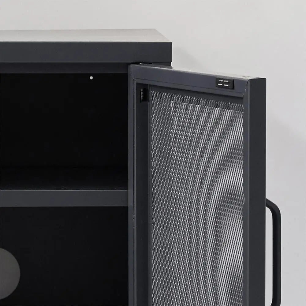 ArtissIn Mini Mesh Door Storage Cabinet Organizer Bedside Table Black Deals499