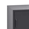 ArtissIn Mini Metal Locker Storage Shelf Organizer Cabinet Bedroom Black Deals499