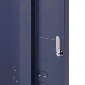 ArtissIn Mini Metal Locker Storage Shelf Organizer Cabinet Bedroom Blue Deals499