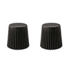 ArtissIn Set of 2 Cupcake Stool Plastic Stacking Stools Chair Outdoor Indoor Black Deals499