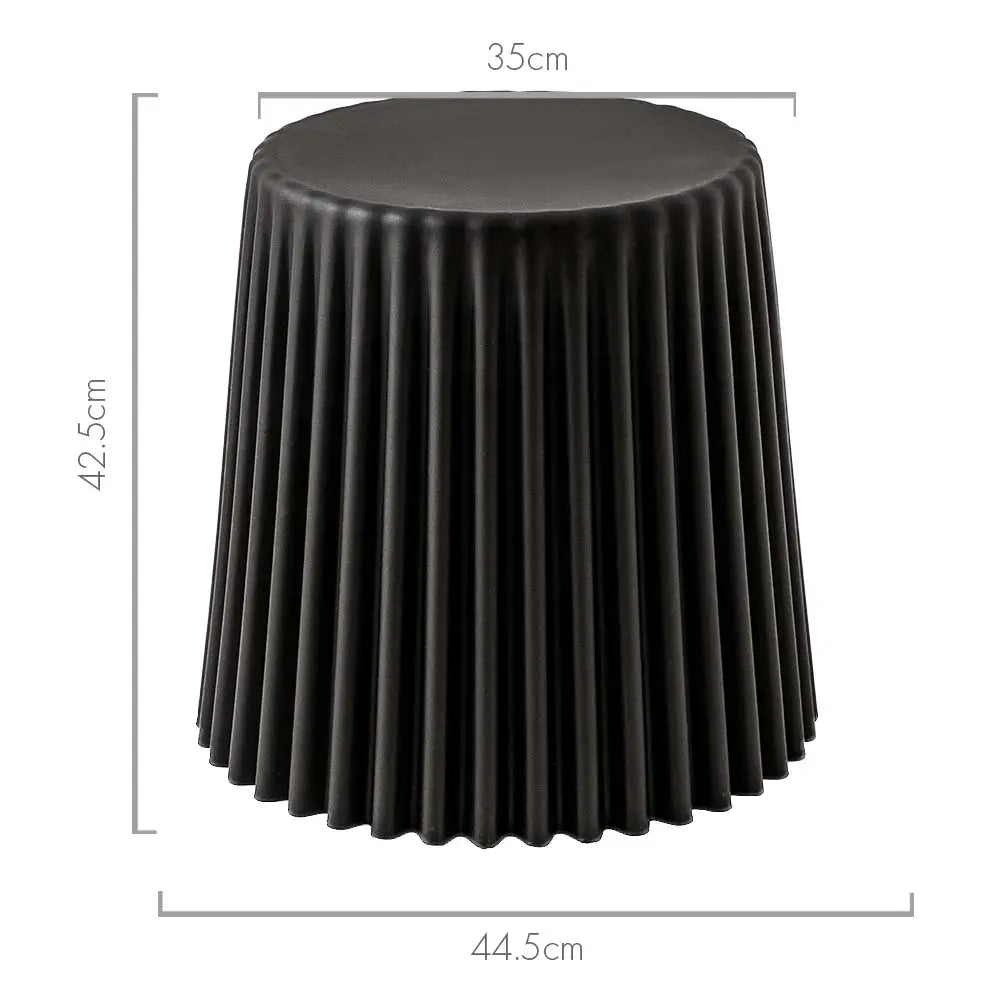 ArtissIn Set of 2 Cupcake Stool Plastic Stacking Stools Chair Outdoor Indoor Black Deals499