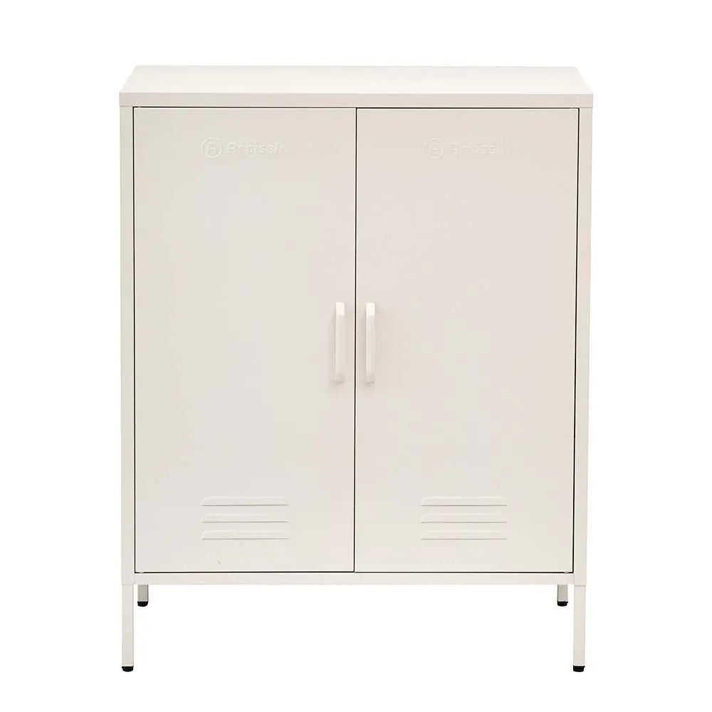 ArtissIn Sweetheart Metal Locker Storage Shelf Organizer Cabinet Buffet Sideboard White Deals499