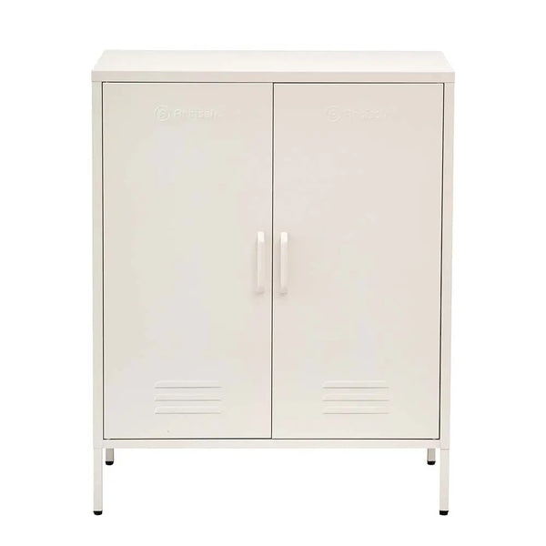 ArtissIn Sweetheart Metal Locker Storage Shelf Organizer Cabinet Buffet Sideboard White Deals499