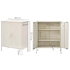 ArtissIn Sweetheart Metal Locker Storage Shelf Organizer Cabinet Buffet Sideboard White Deals499