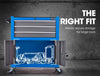 BULLET Tool Chest Cabinet Box Trolley Rolling Wheels Drawer Storage Steel Blue Deals499
