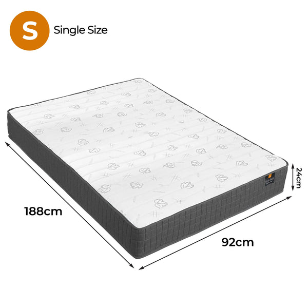Boxed Comfort Pocket Spring Mattress Single from Deals499 at Deals499