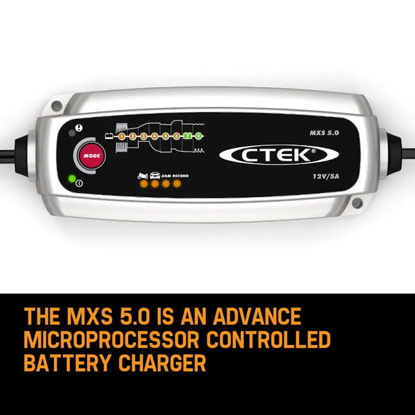 CTEK MXS 5.0 12V 5Amp Smart Battery Charger Car Boat 4WD Caravan Bike Marine AGM from Deals499 at Deals499