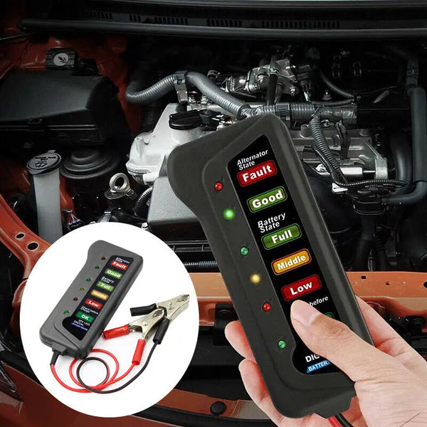 Car Battery Tester Automotive 12V Digital Testing Tool Voltage Analyzer Checker from Deals499 at Deals499