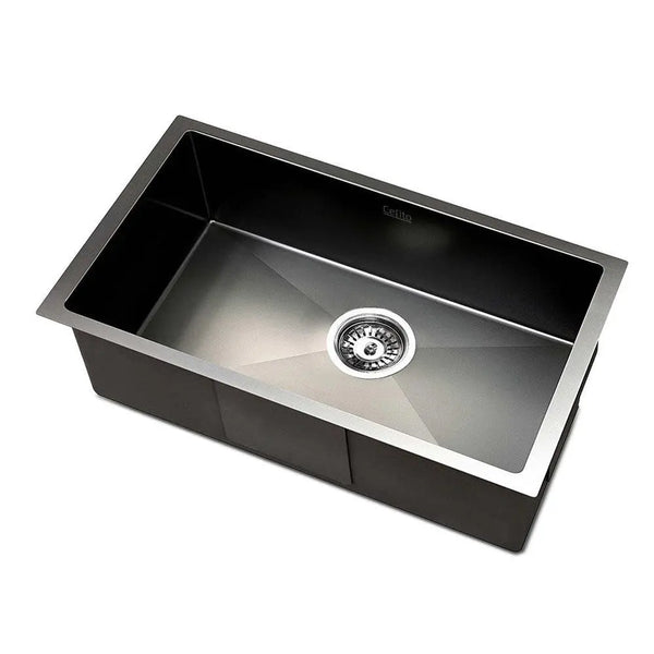 Cefito 30cm x 45cm Stainless Steel Kitchen Sink Under/Top/Flush Mount Black Deals499