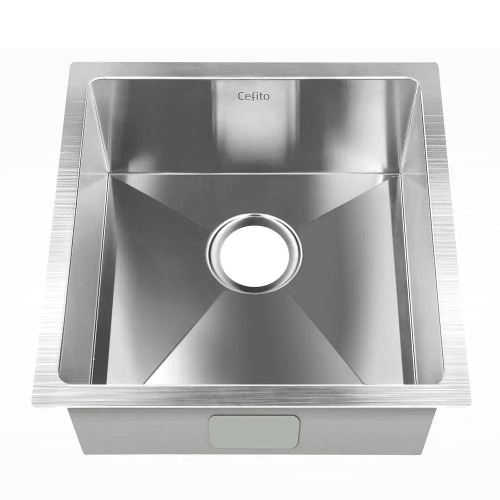 Cefito 51cm x 45cm Stainless Steel Kitchen Sink Under/Top/Flush Mount Silver Deals499