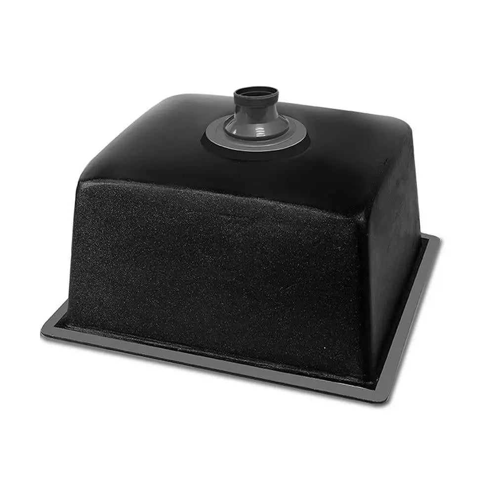 Cefito Stone Kitchen Sink 460X410MM Granite Under/Topmount Basin Bowl Laundry Black Deals499