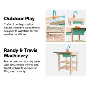 Childrens Outdoor Play Mud Kitchen Sand Pit Deals499