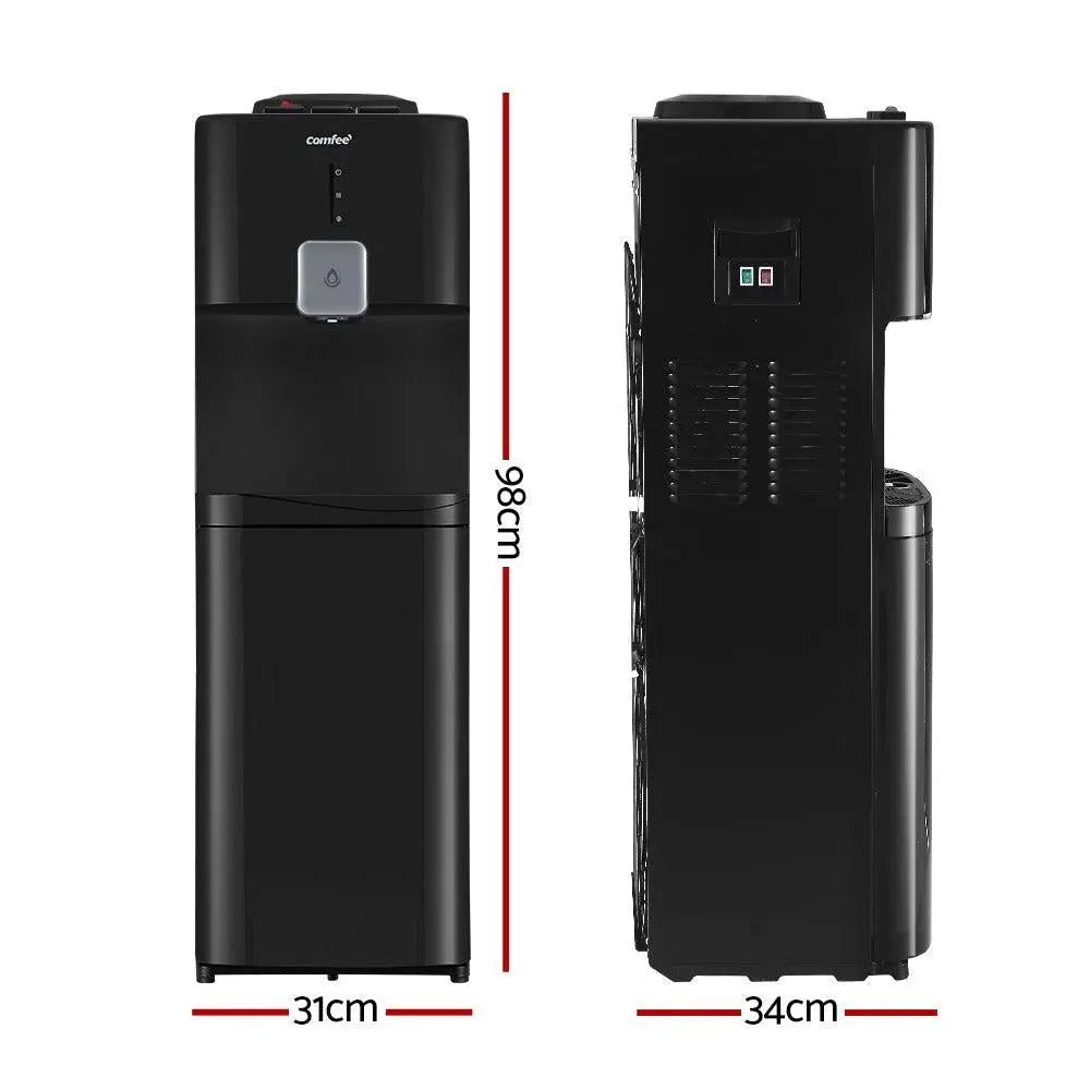 Comfee Water Dispenser Cooler Hot Cold Taps Purifier Stand 20L Cabinet Black Deals499