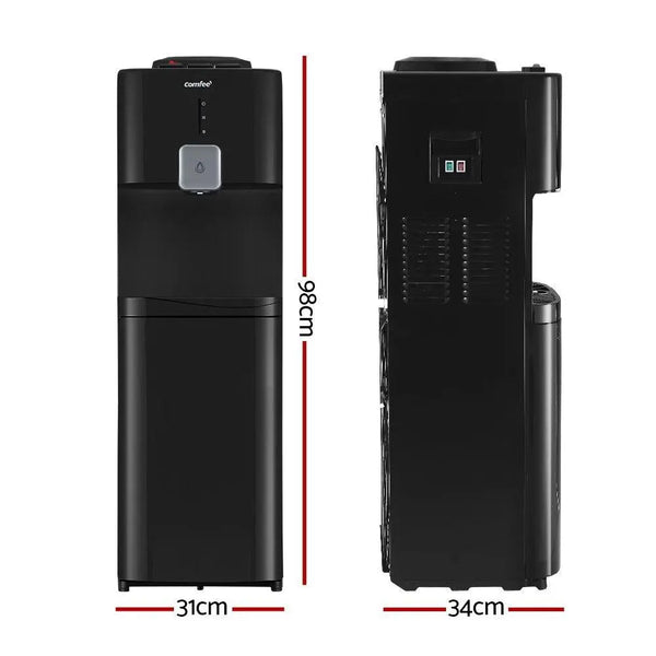 Comfee Water Dispenser Cooler Hot Cold Taps Purifier Stand 20L Cabinet Black Deals499