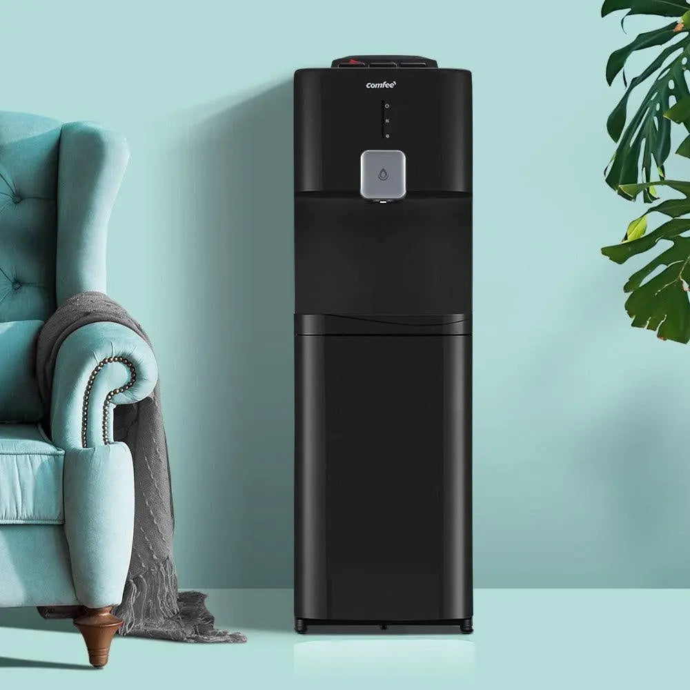 Comfee Water Dispenser Cooler Hot Cold Taps Purifier Stand 20L Cabinet Black Deals499