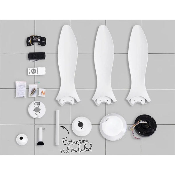Devanti 52'' Ceiling Fan With Light Remote DC Motor 3 Blades 1300mm Deals499
