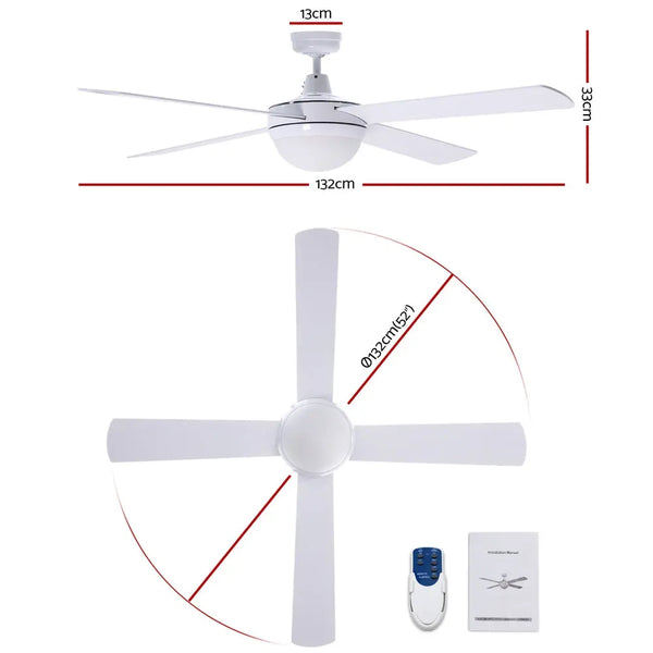 Devanti 52" Ceiling Fan - White Deals499