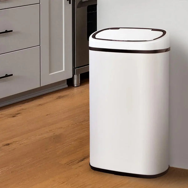 Devanti 58L Sensor Bin White Deals499