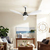 Devanti Ceiling Fan Light Remote Control Ceiling Fans White 48'' 3 Blades Deals499