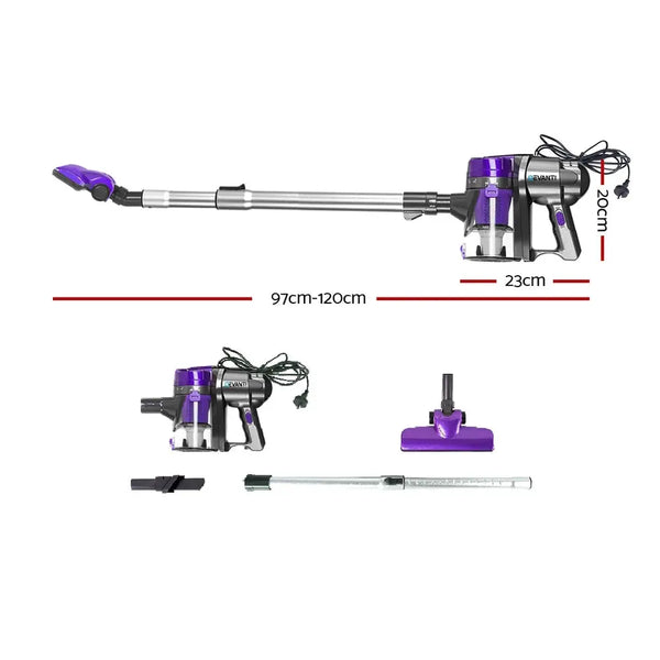 Devanti Corded Handheld Bagless Vacuum Cleaner - Purple and Silver Deals499
