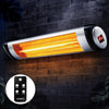 Devanti Electric Radiant Heater Patio Strip Heaters Infrared Indoor Outdoor Patio Remote Control 2000W Deals499