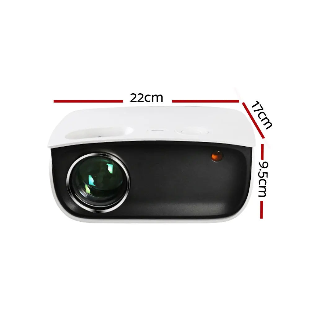 Devanti Mini Video Projector Wifi USB HDMI Portable 2000 Lumens HD 1080P Home Theater White Deals499