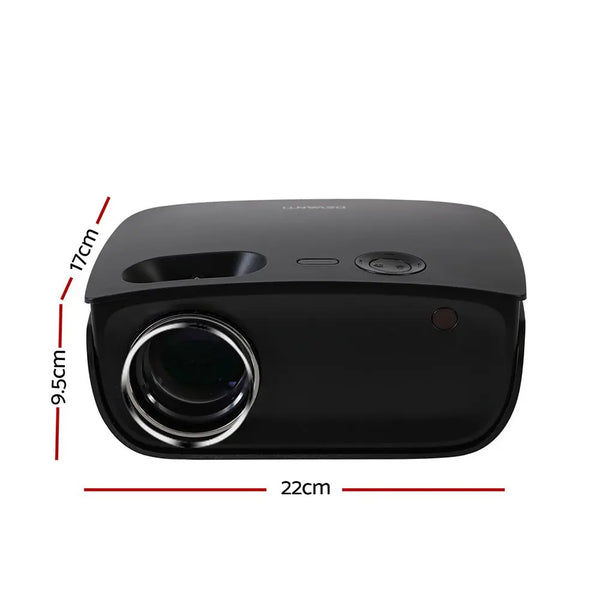 Devanti Mini Video Projector Wifi USB HDMI Portable 2000 Lumens HD 1080P Home in Black Deals499