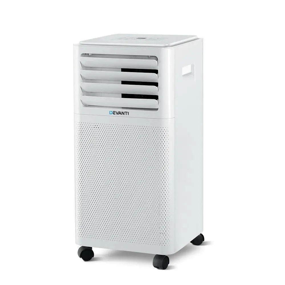 Devanti Portable Air Conditioner Cooling Mobile Fan Cooler Dehumidifier White 2000W Deals499