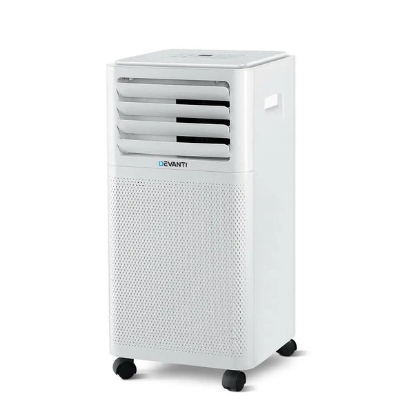 Devanti Portable Air Conditioner Cooling Mobile Fan Cooler Dehumidifier White 2000W Deals499