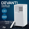 Devanti Portable Air Conditioner Cooling Mobile Fan Cooler Dehumidifier White 2000W Deals499