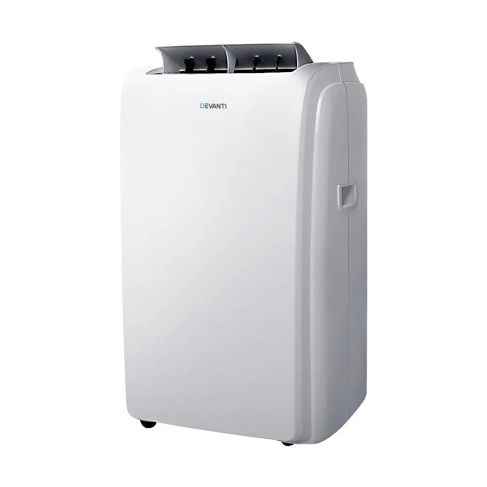 Devanti Portable Air Conditioner Cooling Mobile Fan Cooler Remote Window Kit White 3300W Deals499