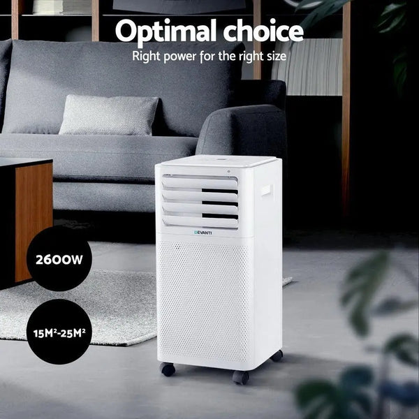 Devanti Portable Air Conditioner Window Kit Cooling Mobile Fan 9000BTU 2500W Deals499