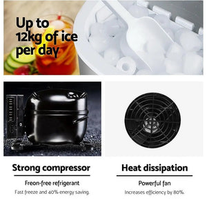 Devanti Portable Ice Cube Maker - Silver Deals499